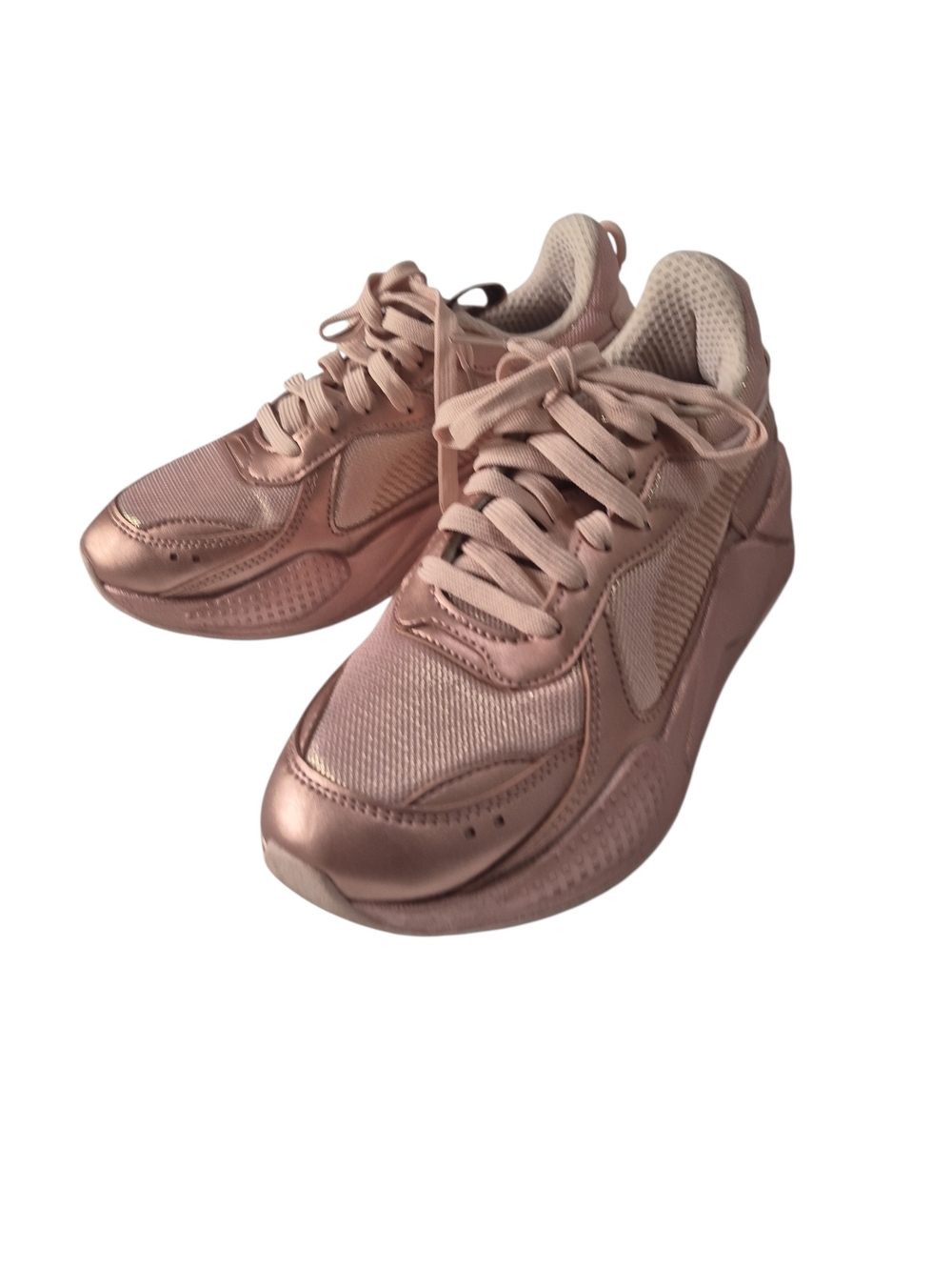 EUC PUMA RS-X Golden Wave Women’s Running Shoes Sneakers Metallic Rose Gold 8